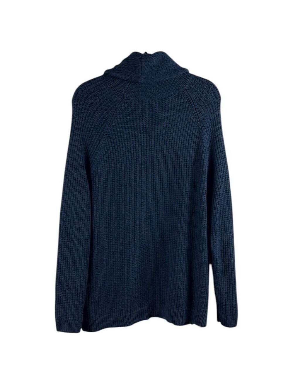 Athleta Borealis Cowl Neck Chunky Wool Knit Side Zip Sweater Size XL - Picture 7 of 9
